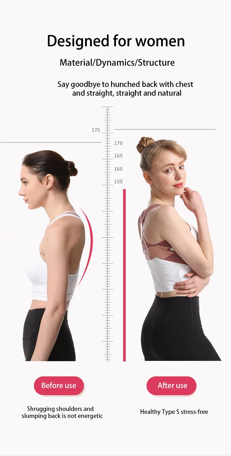 Hunchback Corrector for Adults,invisible Posture Correction With Straps, Bent Waist, Chest and Neck Forward Tilt Correction Tool