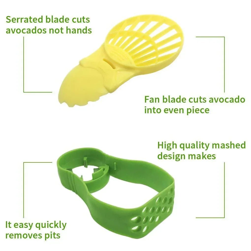 Avocado Slicer  3 In 1 Shea Corer Butter Fruit Peeler Cutter Pulp Separator Plastic Knife Kitchen Vegetable Tools