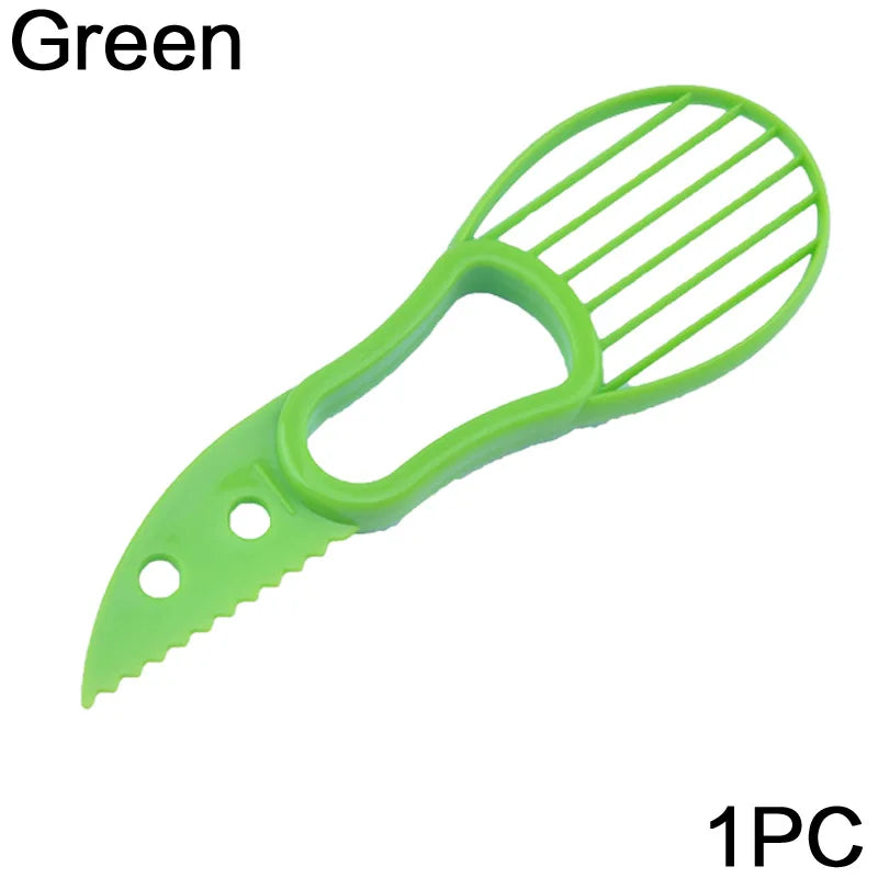 Avocado Slicer  3 In 1 Shea Corer Butter Fruit Peeler Cutter Pulp Separator Plastic Knife Kitchen Vegetable Tools