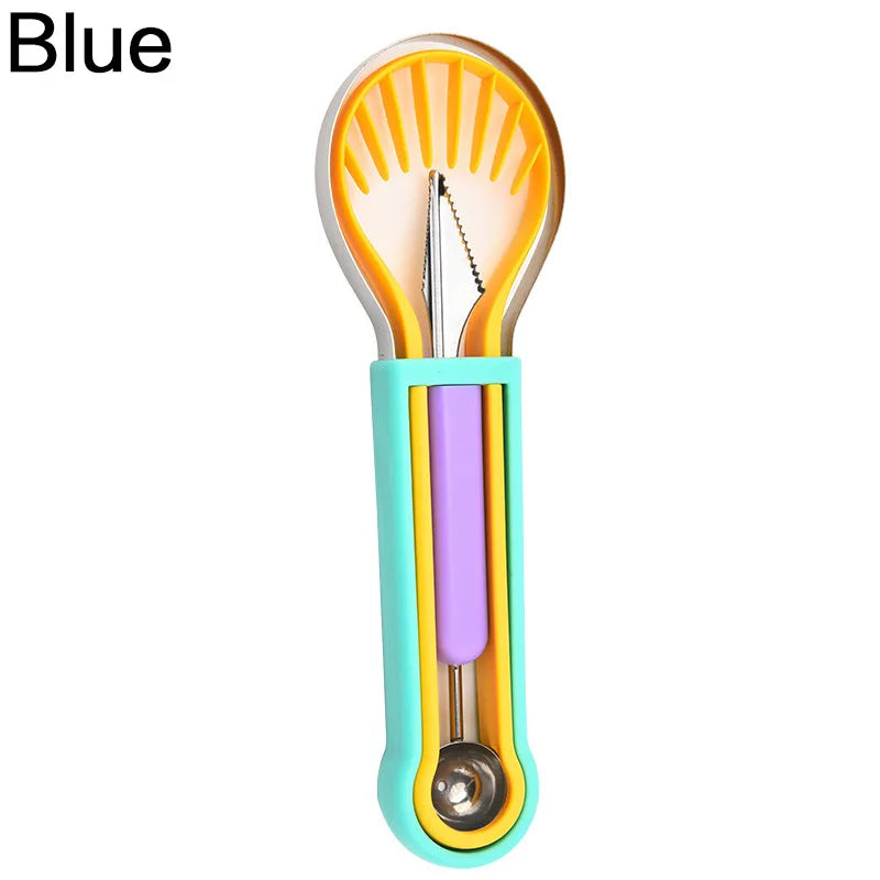Avocado Slicer  3 In 1 Shea Corer Butter Fruit Peeler Cutter Pulp Separator Plastic Knife Kitchen Vegetable Tools