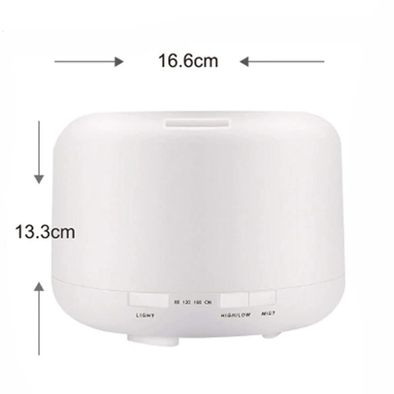 Ultrasonic Cool Mist Humidifier, Aroma Essential Oil Diffuser 7 Color Night Light with Bluetooth Music Speaker, Auto Shut Off