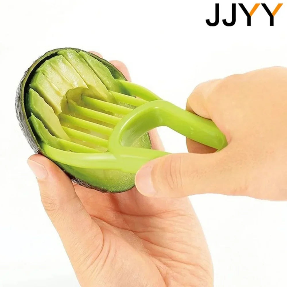 Avocado Slicer  3 In 1 Shea Corer Butter Fruit Peeler Cutter Pulp Separator Plastic Knife Kitchen Vegetable Tools