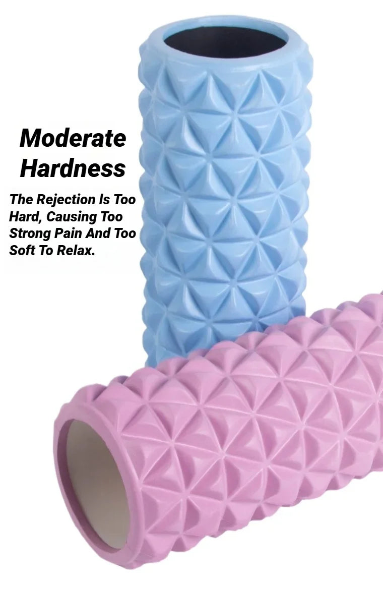 3D Diamond Foam EVA Massage Roller Hollow Yoga Column Fitness Equipment For Muscle Physiotherapy And Sports Rehabilitation Rolle