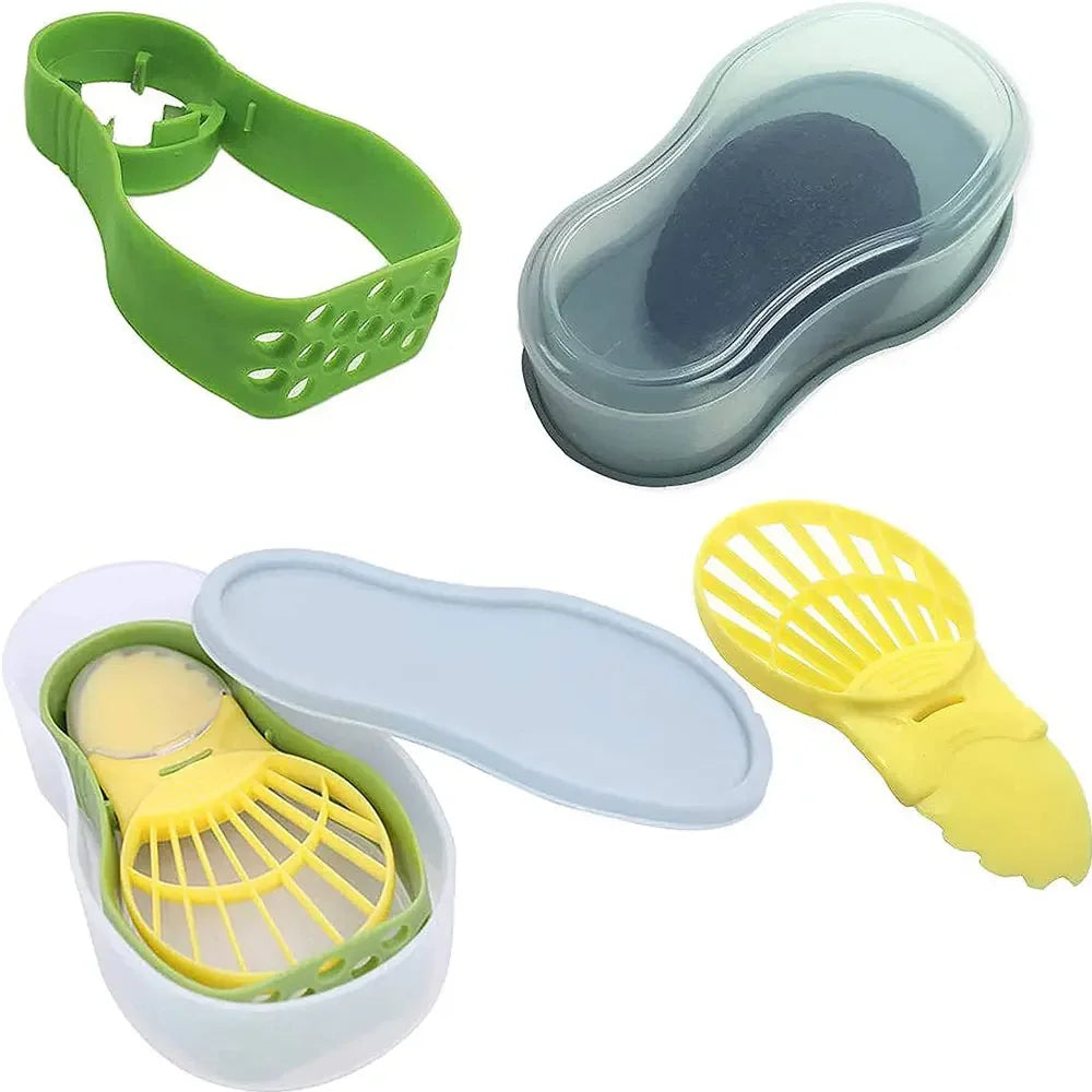 Avocado Slicer  3 In 1 Shea Corer Butter Fruit Peeler Cutter Pulp Separator Plastic Knife Kitchen Vegetable Tools