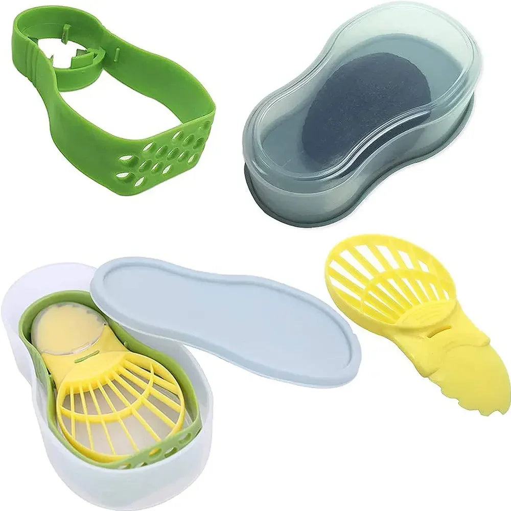 Avocado Slicer  3 In 1 Shea Corer Butter Fruit Peeler Cutter Pulp Separator Plastic Knife Kitchen Vegetable Tools