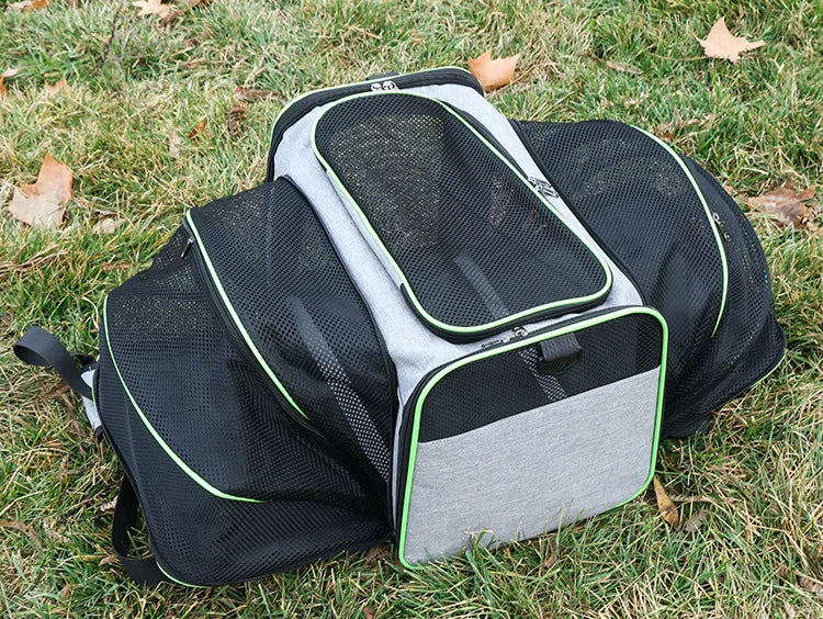 Pet Carrier Bag Foldable Small Dog Charter Carrying Cat Out Bag Expansion Pet Bag Mesh Breathable Expansion Foldable Handheld C