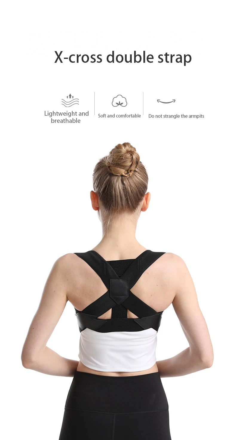 Hunchback Corrector for Adults,invisible Posture Correction With Straps, Bent Waist, Chest and Neck Forward Tilt Correction Tool