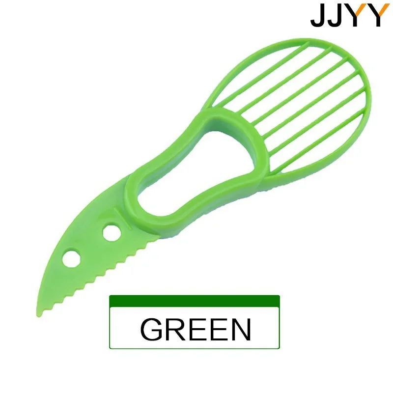 Avocado Slicer  3 In 1 Shea Corer Butter Fruit Peeler Cutter Pulp Separator Plastic Knife Kitchen Vegetable Tools