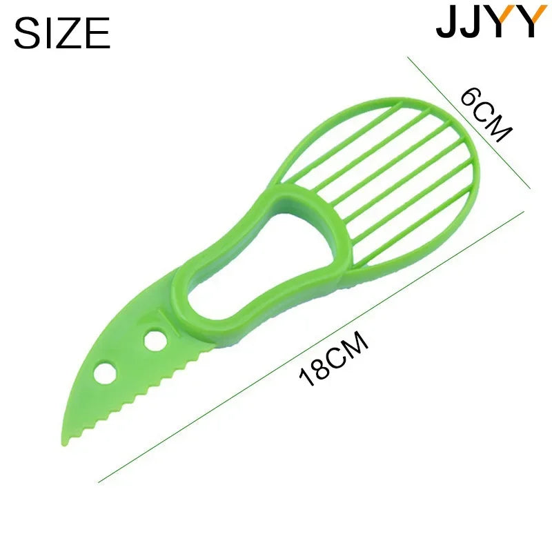 Avocado Slicer  3 In 1 Shea Corer Butter Fruit Peeler Cutter Pulp Separator Plastic Knife Kitchen Vegetable Tools