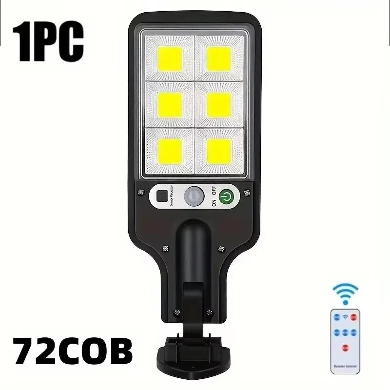 108COB Sensor Street Lamp 3 Light Modes Outdoor Waterproof Security Solar Lamps Garden Terrace Garage Door Street Lighting 72COB
