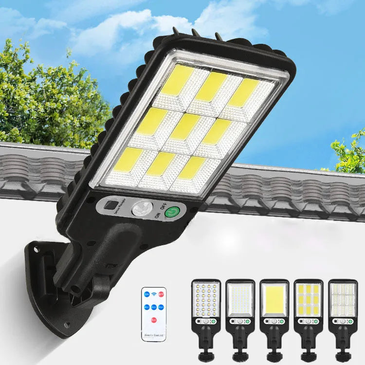 108COB Sensor Street Lamp 3 Light Modes Outdoor Waterproof Security Solar Lamps Garden Terrace Garage Door Street Lighting 72COB