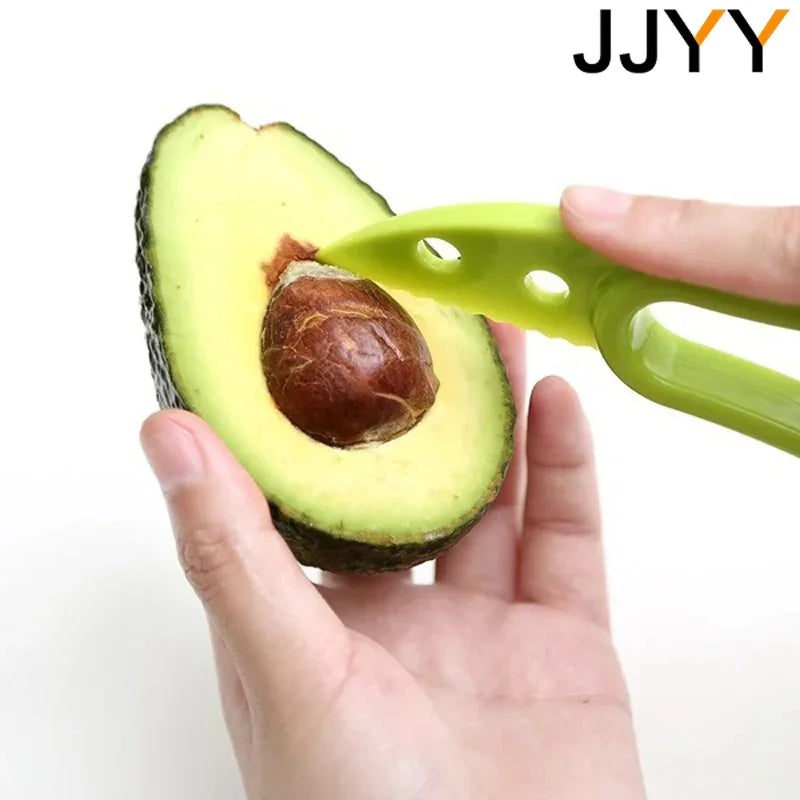 Avocado Slicer  3 In 1 Shea Corer Butter Fruit Peeler Cutter Pulp Separator Plastic Knife Kitchen Vegetable Tools