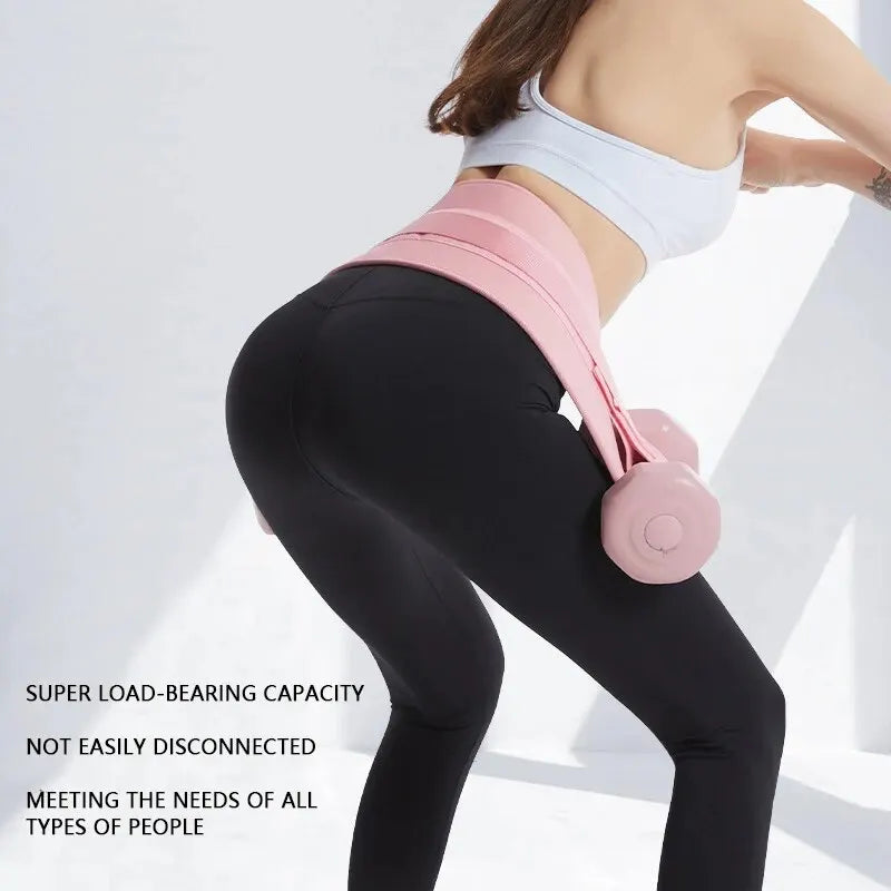 Hip Thrust Belt for Dumbbell Booty Belt for Dumbbells Won't Scratch Hip Non Slip Belt Buckle Easy to Use for Home Workouts