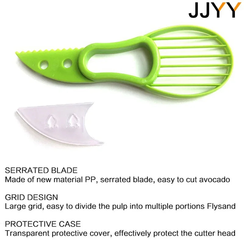 Avocado Slicer  3 In 1 Shea Corer Butter Fruit Peeler Cutter Pulp Separator Plastic Knife Kitchen Vegetable Tools