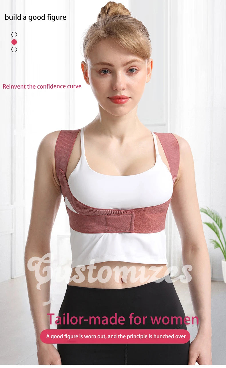 Hunchback Corrector for Adults,invisible Posture Correction With Straps, Bent Waist, Chest and Neck Forward Tilt Correction Tool