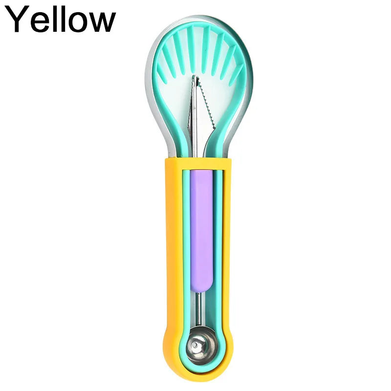 Avocado Slicer  3 In 1 Shea Corer Butter Fruit Peeler Cutter Pulp Separator Plastic Knife Kitchen Vegetable Tools