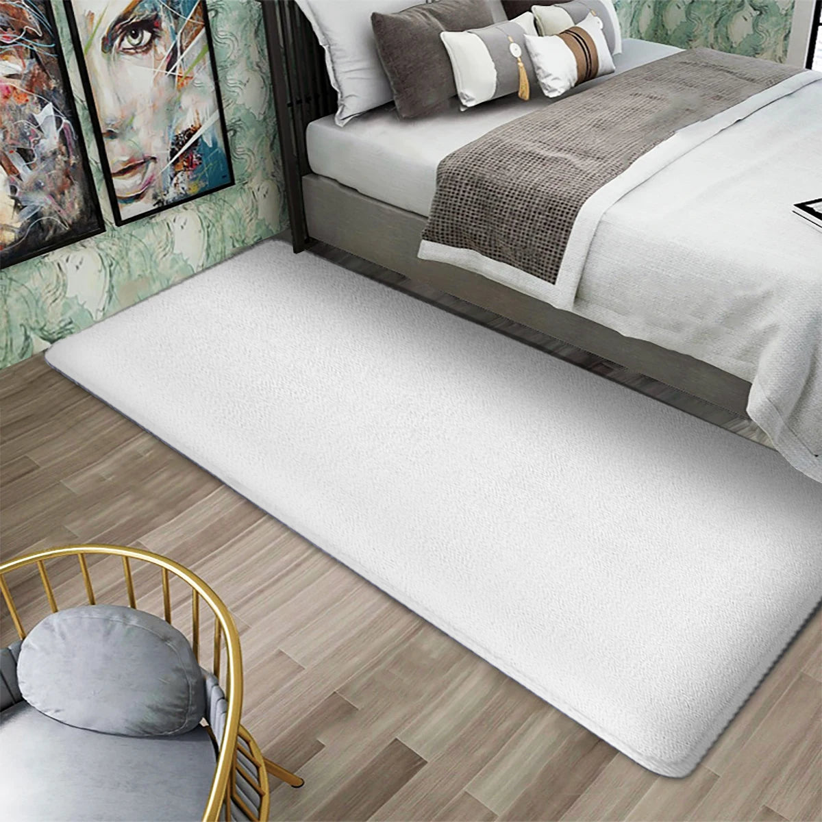 3D Non Slip Bathroom Mat Cobblestone Embossed Bath Mats Absorbent Doormat Carpet Door Floor Mats Machine Washable Quick Drying