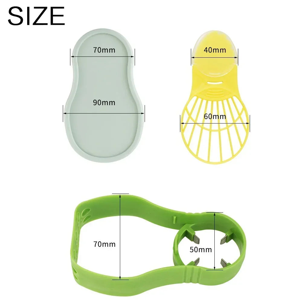 Avocado Slicer  3 In 1 Shea Corer Butter Fruit Peeler Cutter Pulp Separator Plastic Knife Kitchen Vegetable Tools