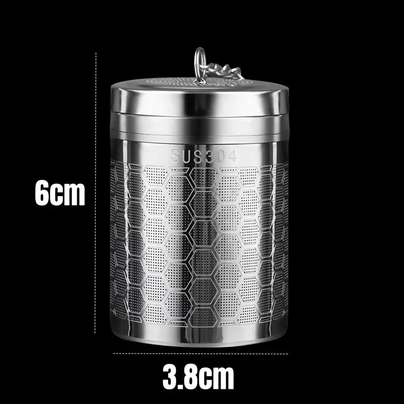 1pc Tea Infuser, Extra Fine Mesh Tea Strainers for Loose Tea, Stainless Steel Tea Strainer with Extended Chain Hook