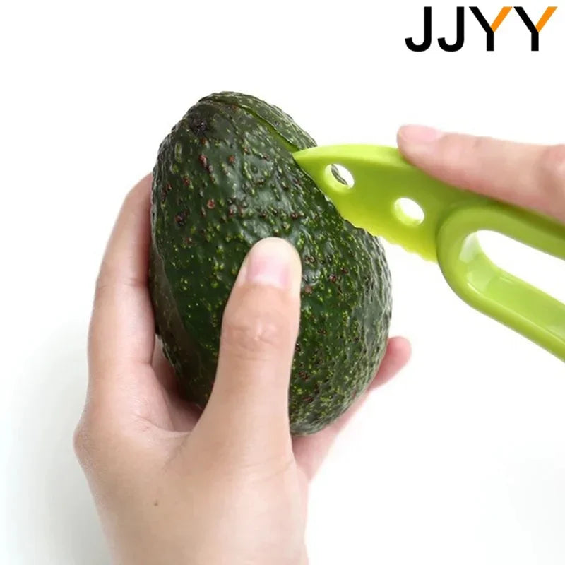 Avocado Slicer  3 In 1 Shea Corer Butter Fruit Peeler Cutter Pulp Separator Plastic Knife Kitchen Vegetable Tools
